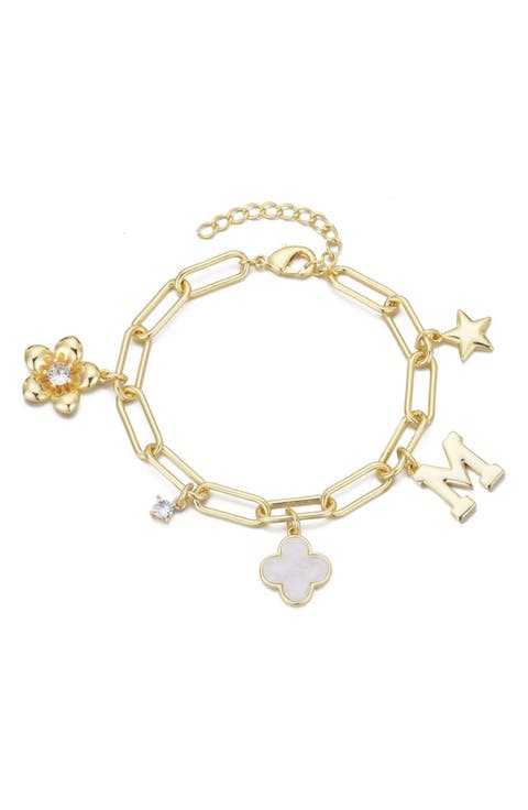 Initial Charm Bracelet