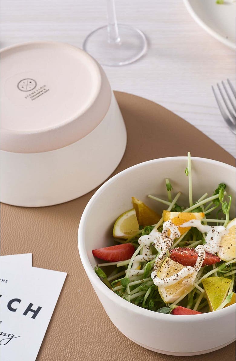 Stone Lain Jules Stoneware 16-Piece Dinnerware Set, Alternate, color, Off White