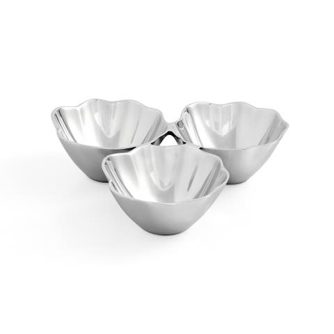 Sophie Conran Floret 3 Part Condiment Tray 11" Alloy