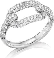 Sheryl Lowe Diamond Paperclip Ring