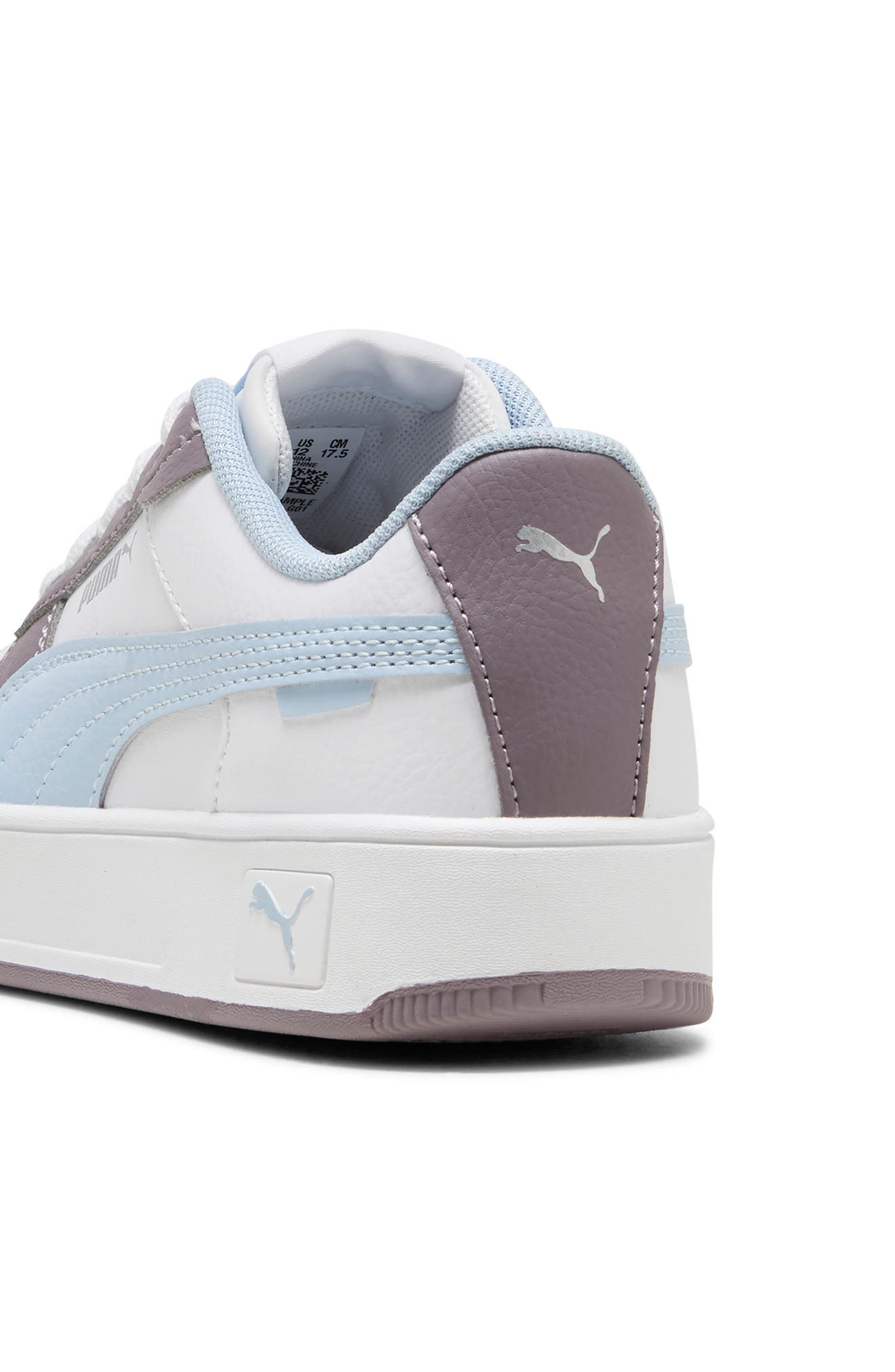 PUMA Kids' Carina Street Sneaker, Alternate, color, Puma White/ Haute Tropic/ Plum