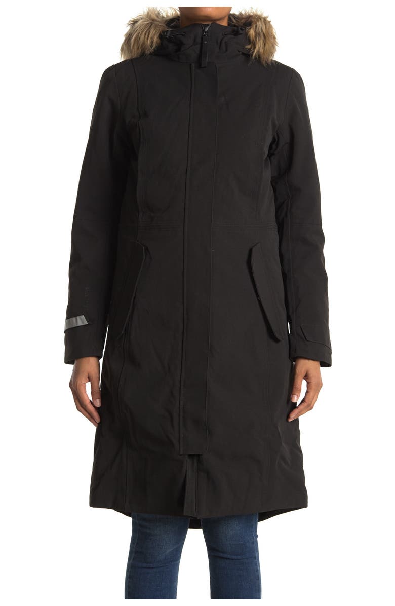 Helly Hansen Vidda Faux Fur Trim Hood Waterproof Long Insulated Parka Jacket, Alternate, color, 