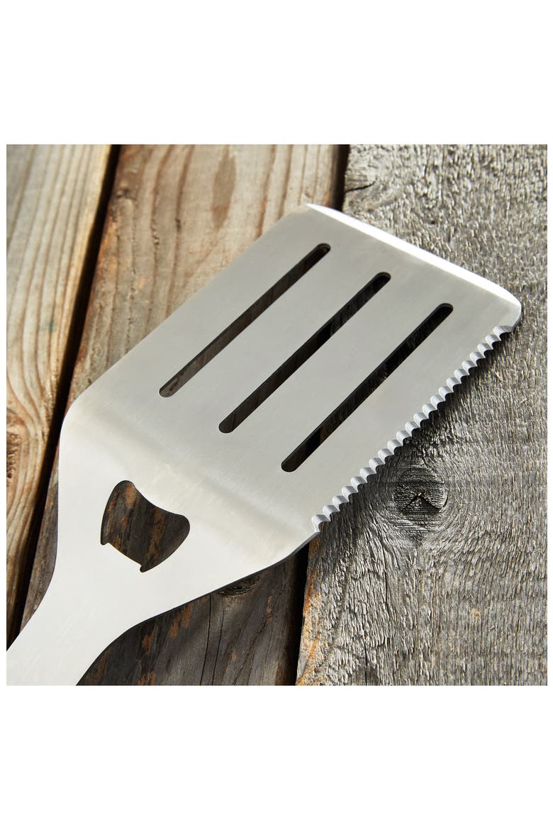 3-Piece BBQ Tool Set, Alternate, color, BROWN