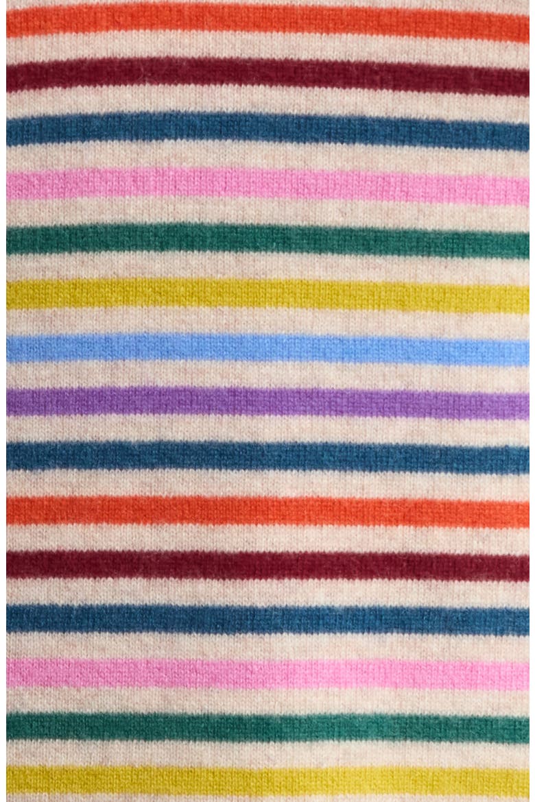 Wool & Cashmere Raglan Sweater, Alternate, color, OATMEAL MULTI BOWEN STRIPE