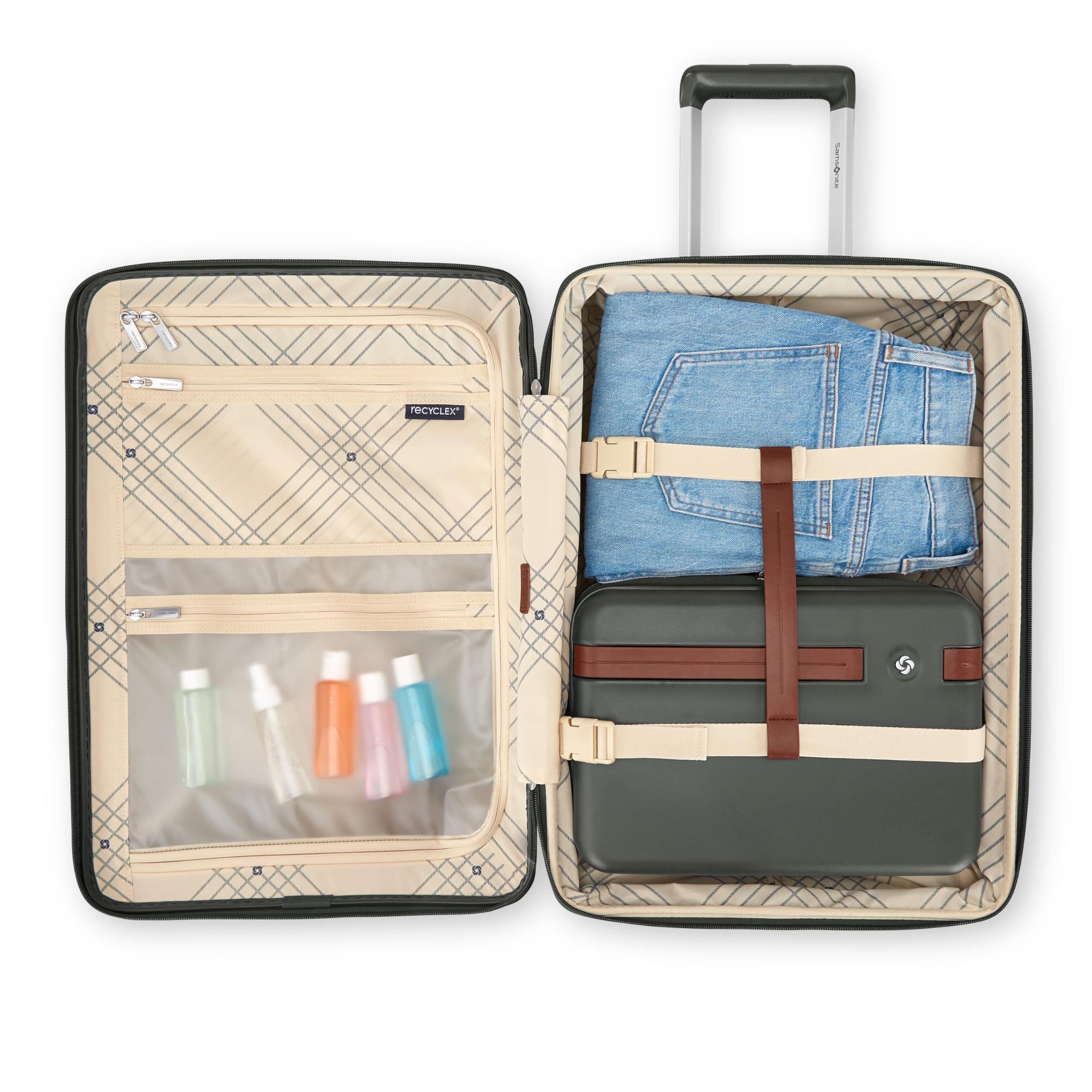 Samsonite Virtuosa Carry-On 21-Inch Hardside Expandable Luggage with Spinner Wheels, Alternate, color, Pine Green