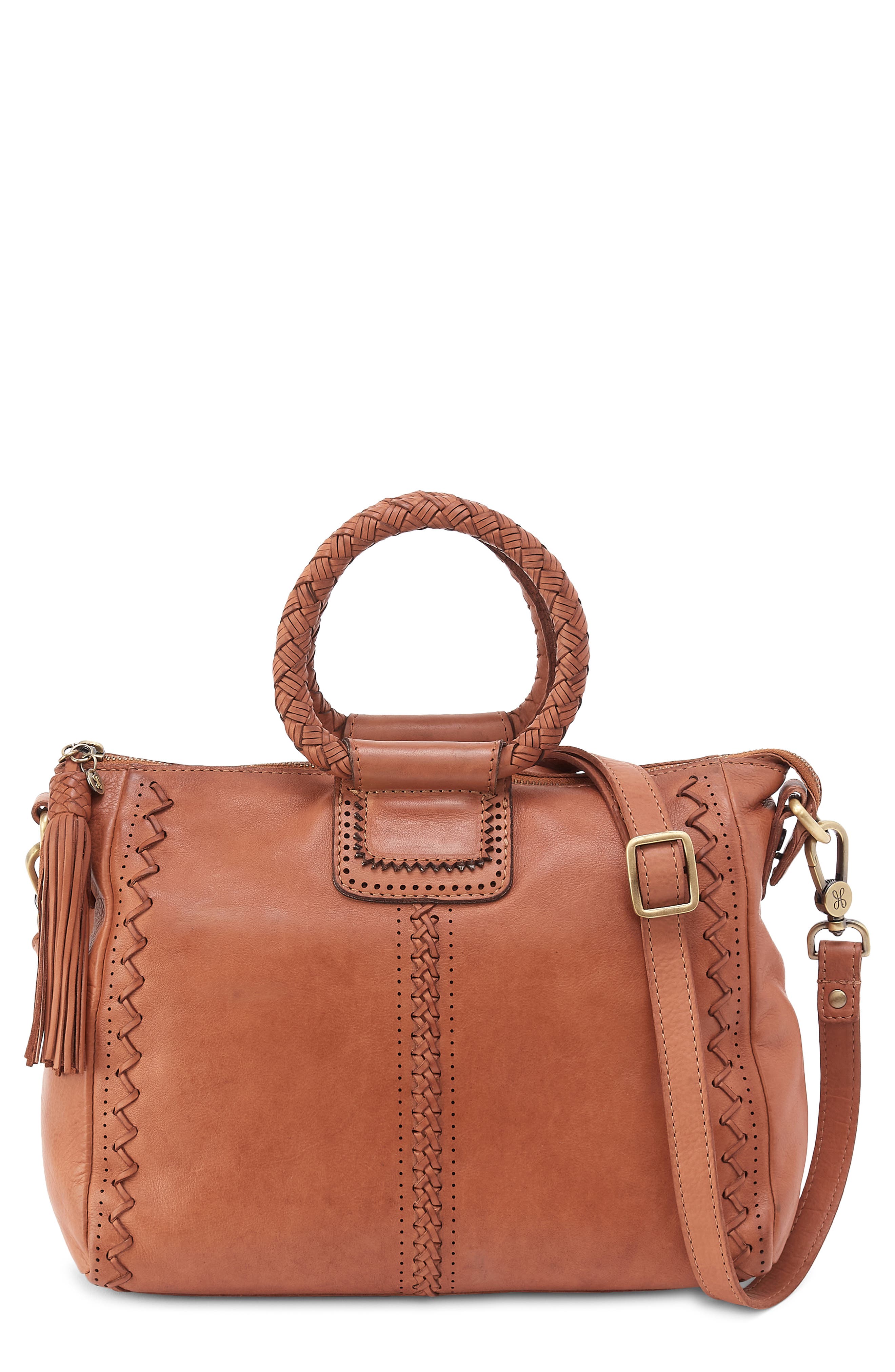 HOBO Medium Sheila Leather Satchel, Main, color, Harvest Wheat