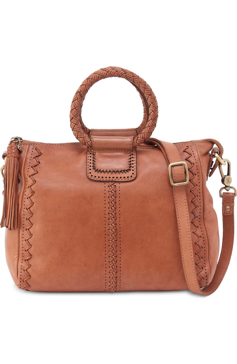 HOBO Medium Sheila Leather Satchel, Main, color, Harvest Wheat