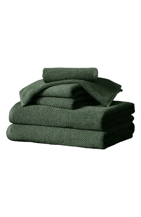 Cotton 6-Piece Textured Towel Set