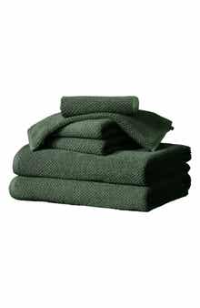 Woven & Weft Cotton 6-Piece Textured Towel Set