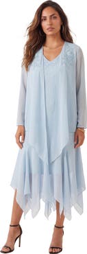 Roaman's Sequin Jacket Dress Set