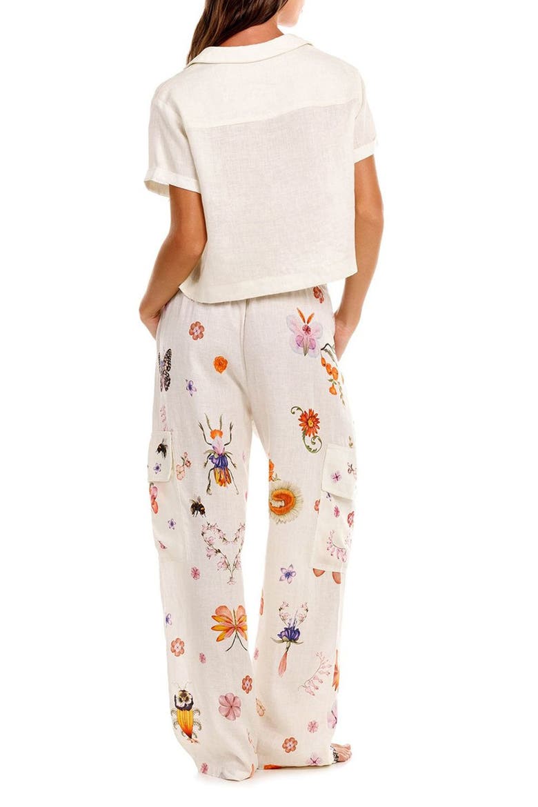 Vittoria Mbar Crop Cover-Up Shirt, Alternate, color, WHITE