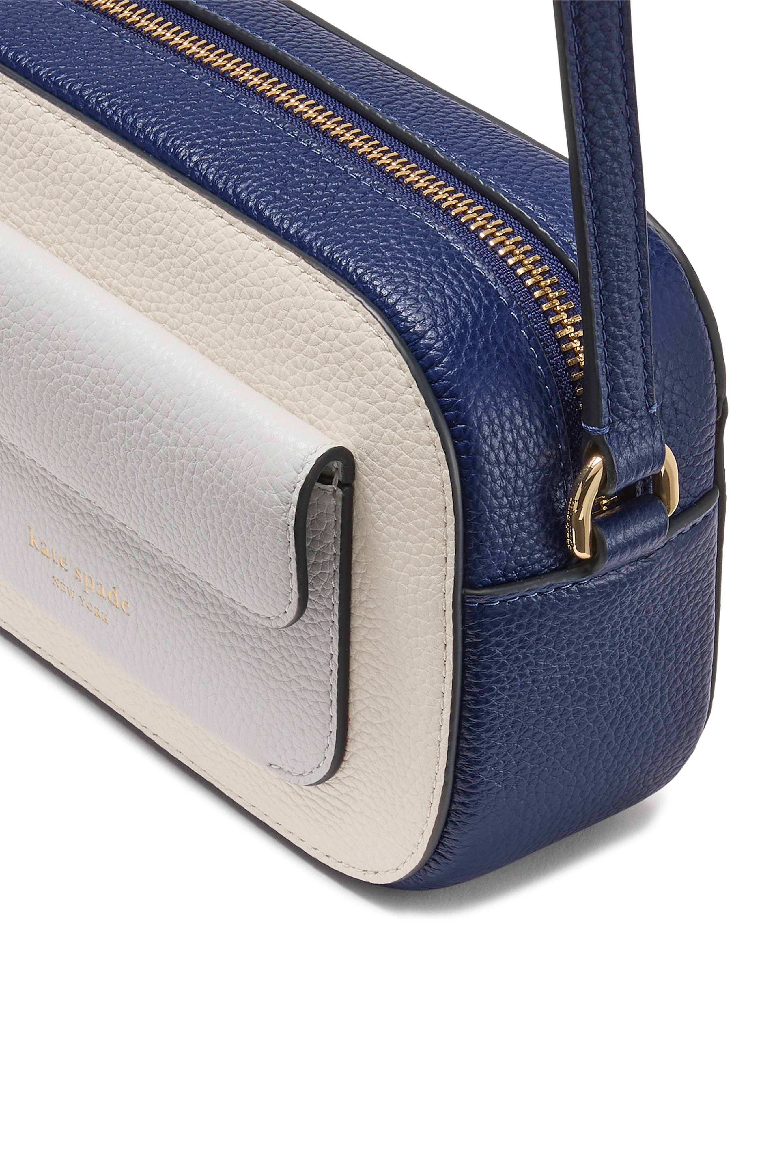 Kate Spade New York ava colorblock leather crossbody bag, Alternate, color, 