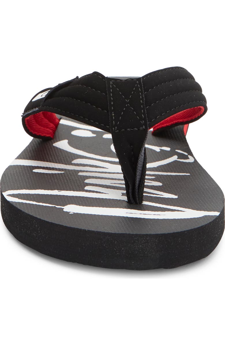 Quiksilver Dune Flip Flop, Alternate, color, Black/ Red