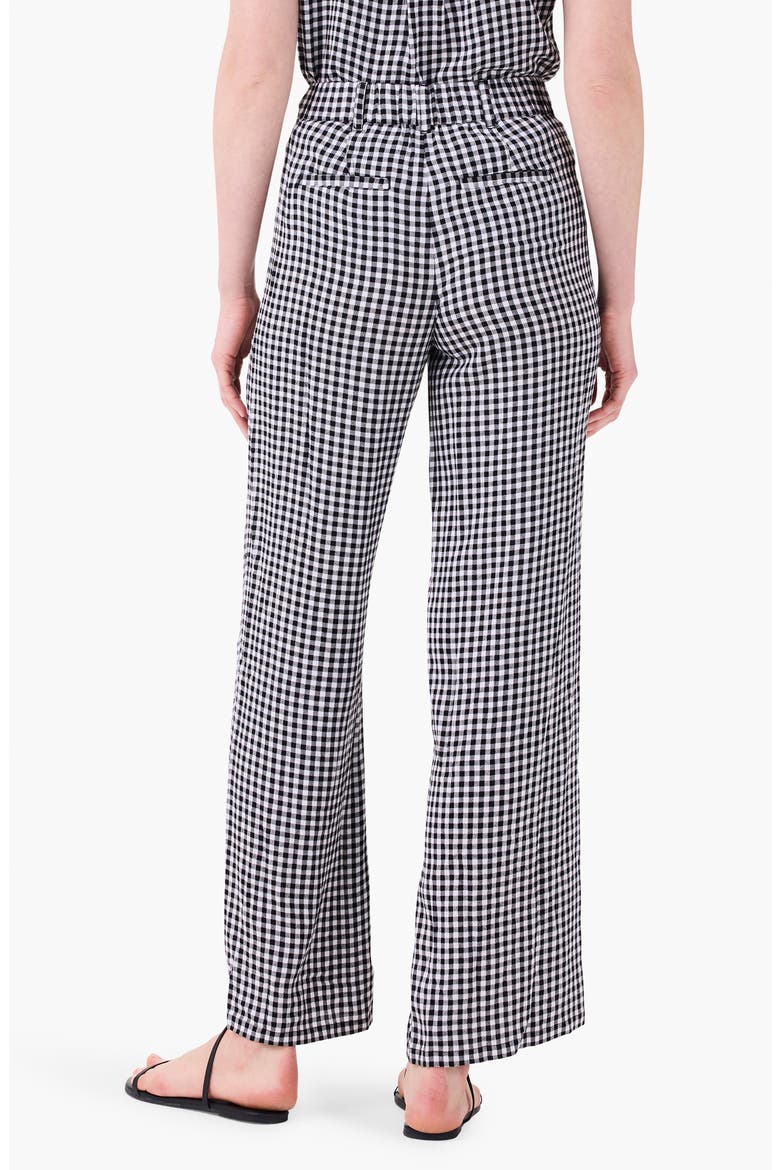 Drapey Gingham Wide Leg Pants, Alternate, color, BLACK MULTI