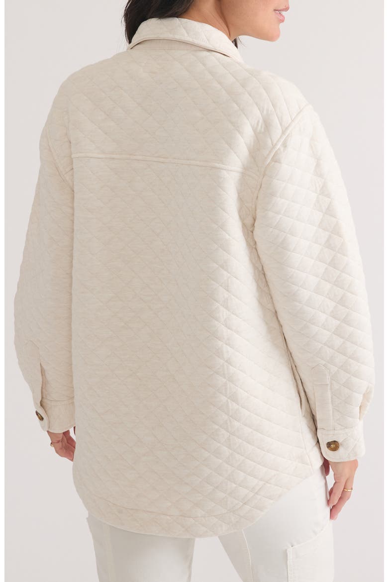 Corbet Quilted Shirt Jacket, Alternate, color, OATMEAL