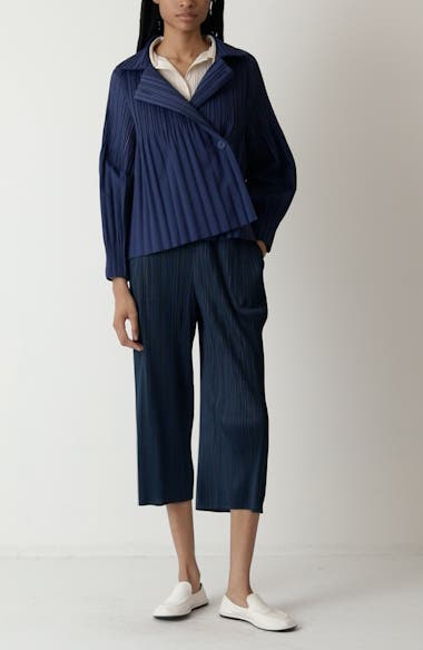 Pleats Please Issey Miyake Smooth Pleated Coat | Nordstrom