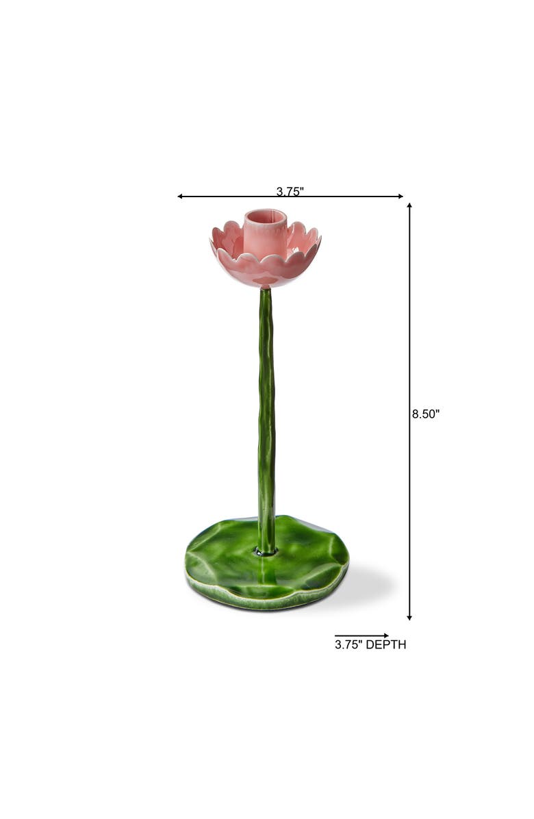 tag Flor Taper Holder Sm Multi Enamel Iron Spring, Alternate, color, Green