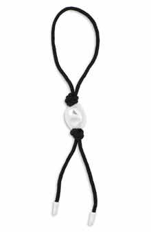Sculpted Bead Cord Bag Charm
