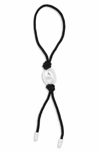 Sculpted Bead Cord Bag Charm