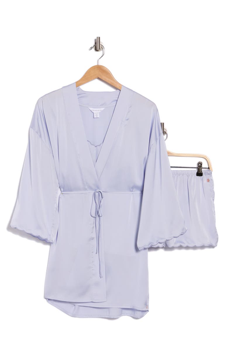 Danskin 3-Piece Short Pajamas & Robe Set, Main, color, 