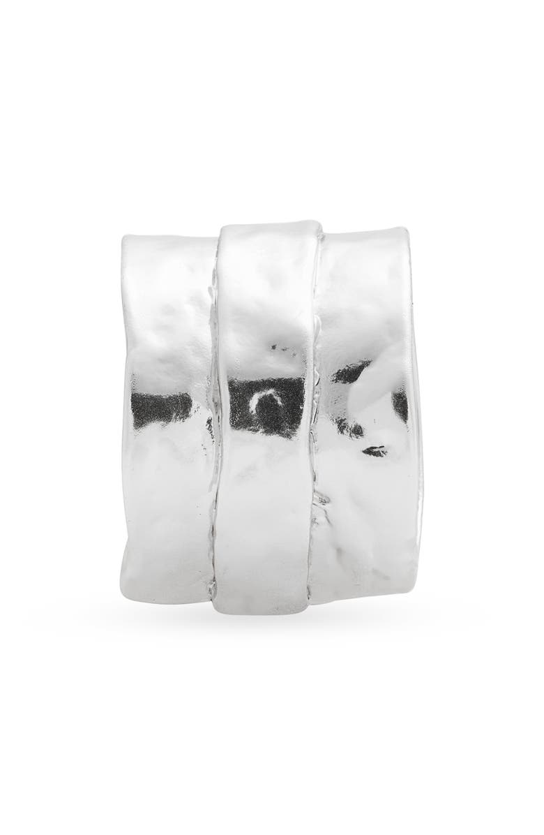 Karine Sultan Parchment Textured Ring, Alternate, color, Silver