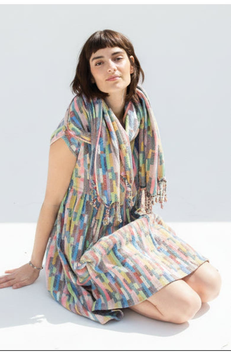 Ace & Jig Alto Souble-sided Scarf with Tassels, Main, color, Trivia