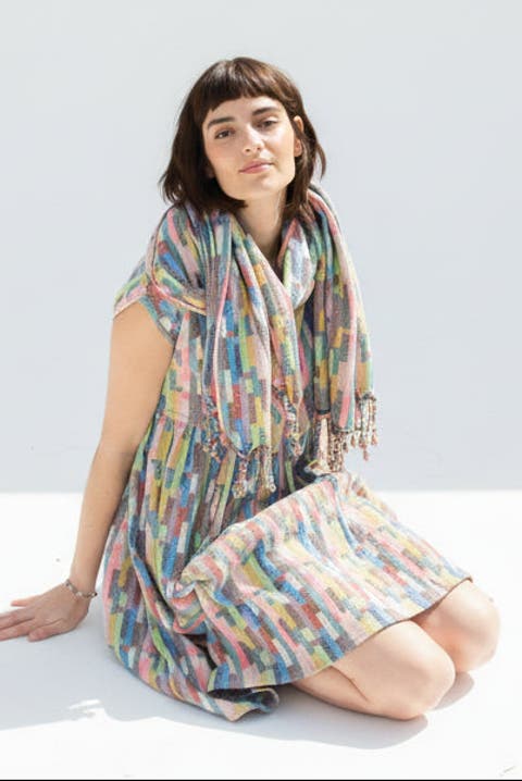 Alto Souble-sided Scarf with Tassels