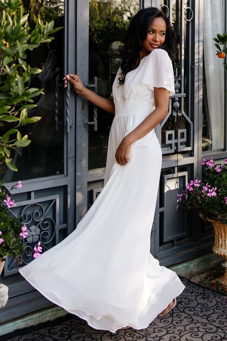 Birdie Maxi Dress, Alternate, color, White