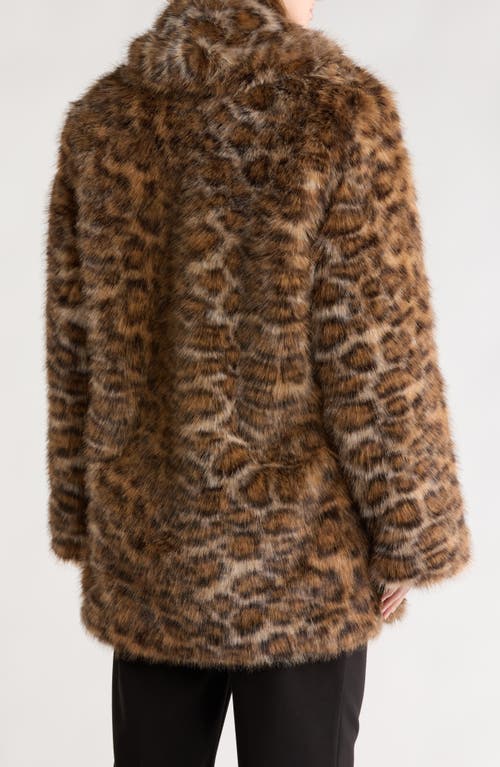 Rebecca Minkoff Faux Fur Coat In Brown
