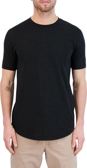 Goodlife Overdye Crewneck Scallop Hem T-Shirt | Nordstrom