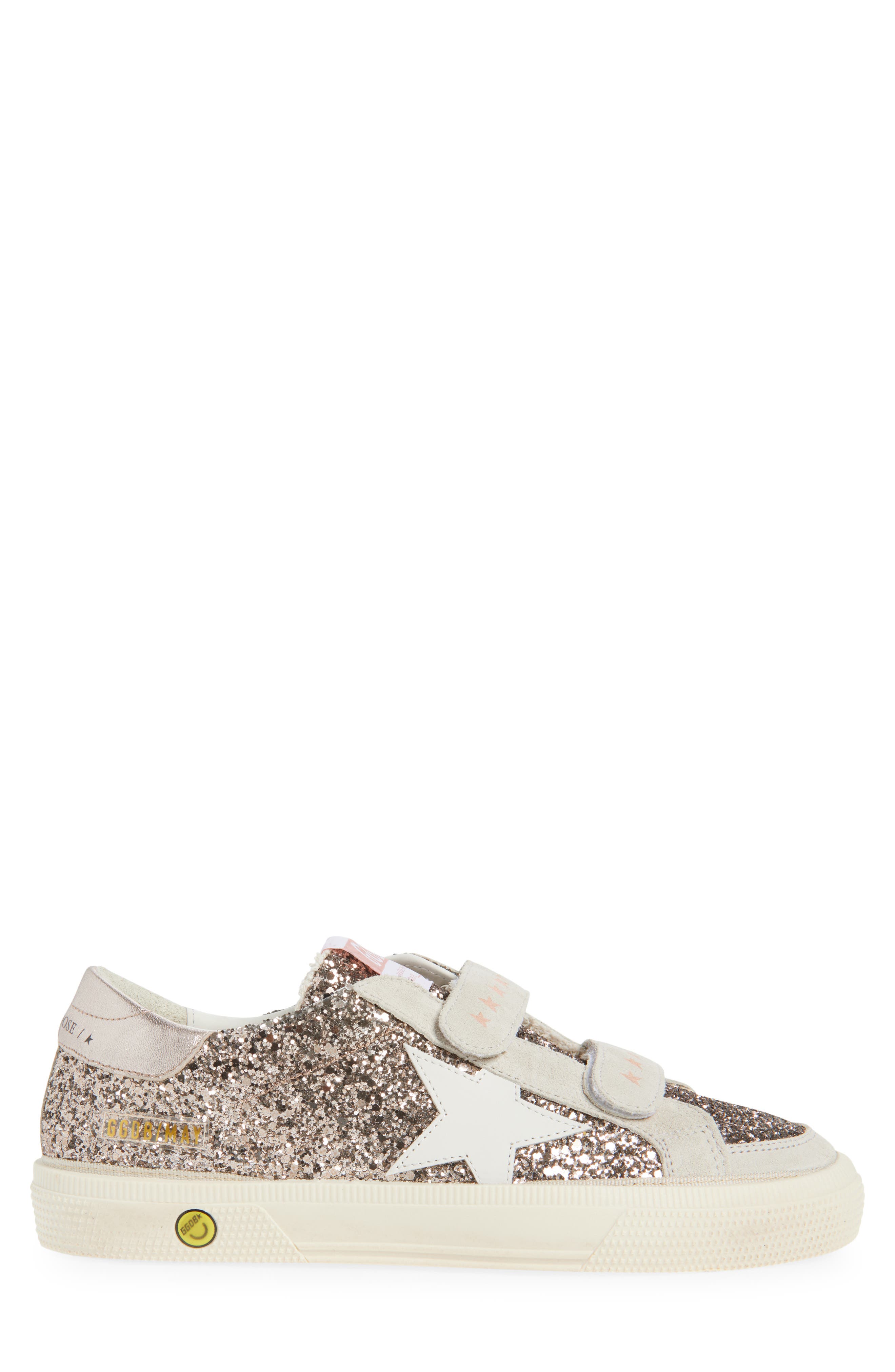 Golden Goose Kids' May School Sneaker, Alternate, color, Cinder/ Gray/ Milk/ Quartz