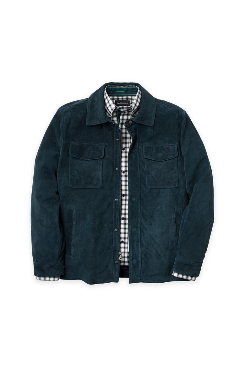 Wool-Shirt Jacket, Main, color, Teal