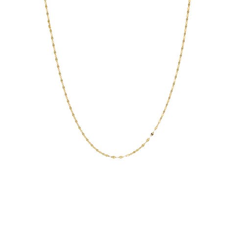 Dainty Mariner Chain Necklace 14K