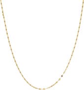 BY ADINA EDEN Dainty Mariner Chain Necklace 14K