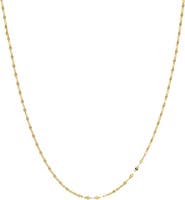 BY ADINA EDEN Dainty Mariner Chain Necklace 14K