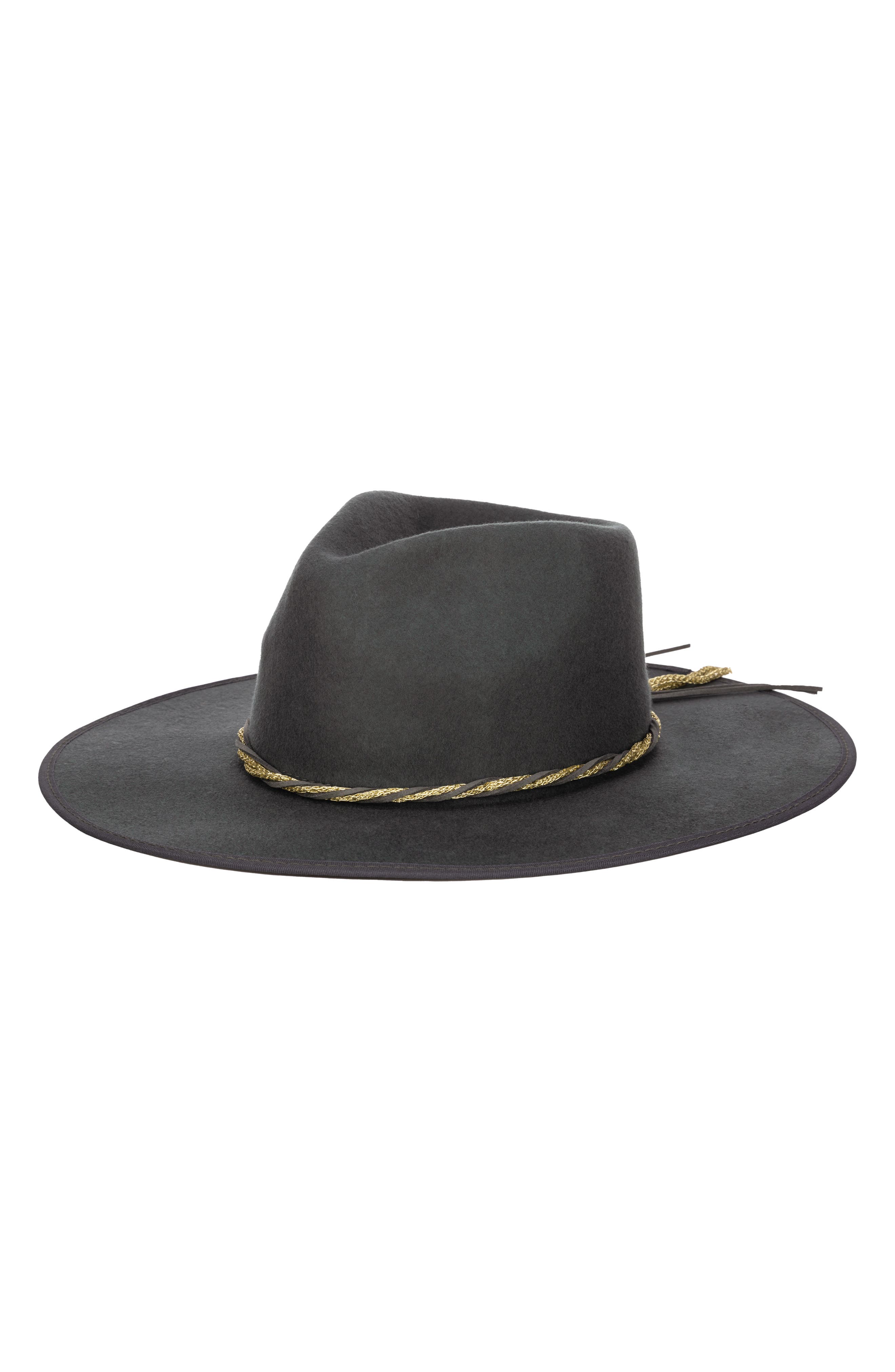 San Diego Hat Chain Trim Felt Fedora