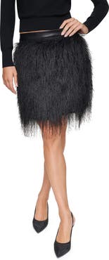 DKNY City Fringe Skirt