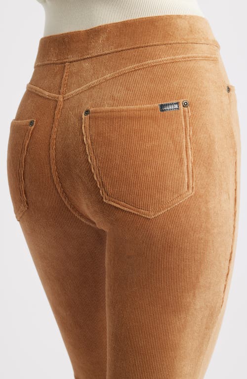 Hue Classic Stretch Corduroy Leggings In Orange