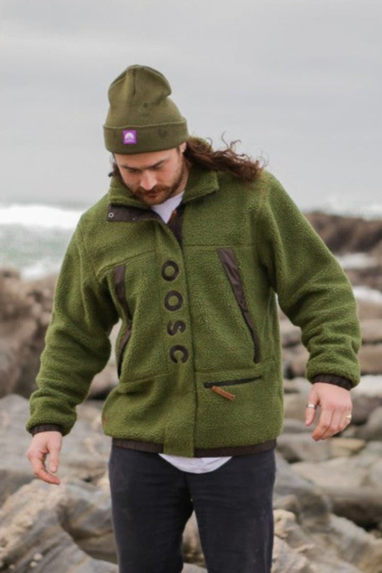 Fleece Jacket - Men's, Alternate, color, Khaki / Black