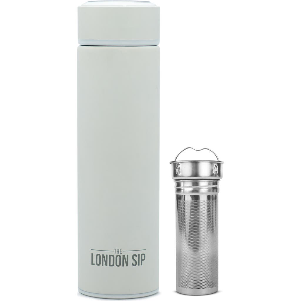 London Sip Infuser Bottle 16oz In Silver