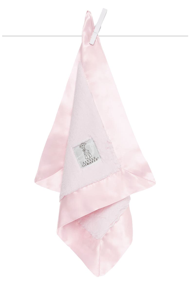 Luxe Faux Fur Blankie, Main, color, PINK