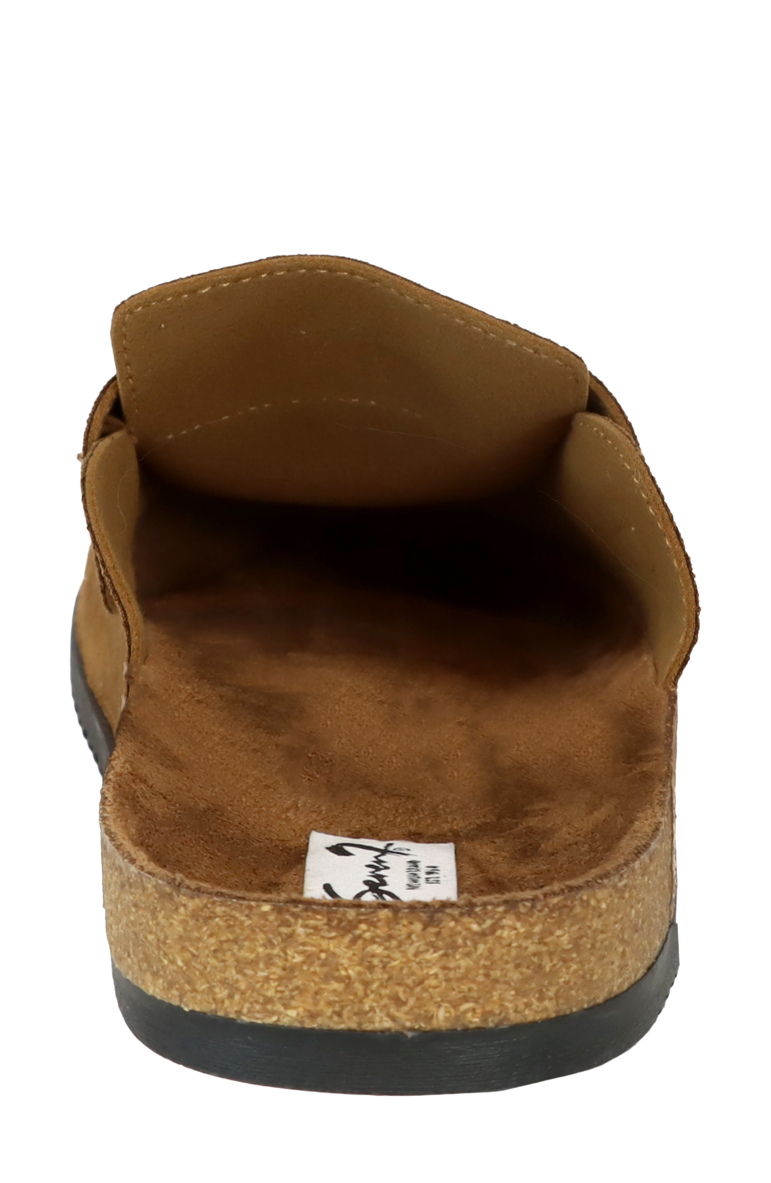 Emelia Tassel Clog, Alternate, color, CHESTNUT