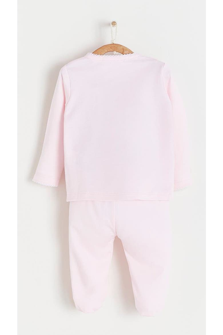 Premium Peruvian Pima Cotton Logo Top & Pants Set for Infant, Alternate, color, Pink