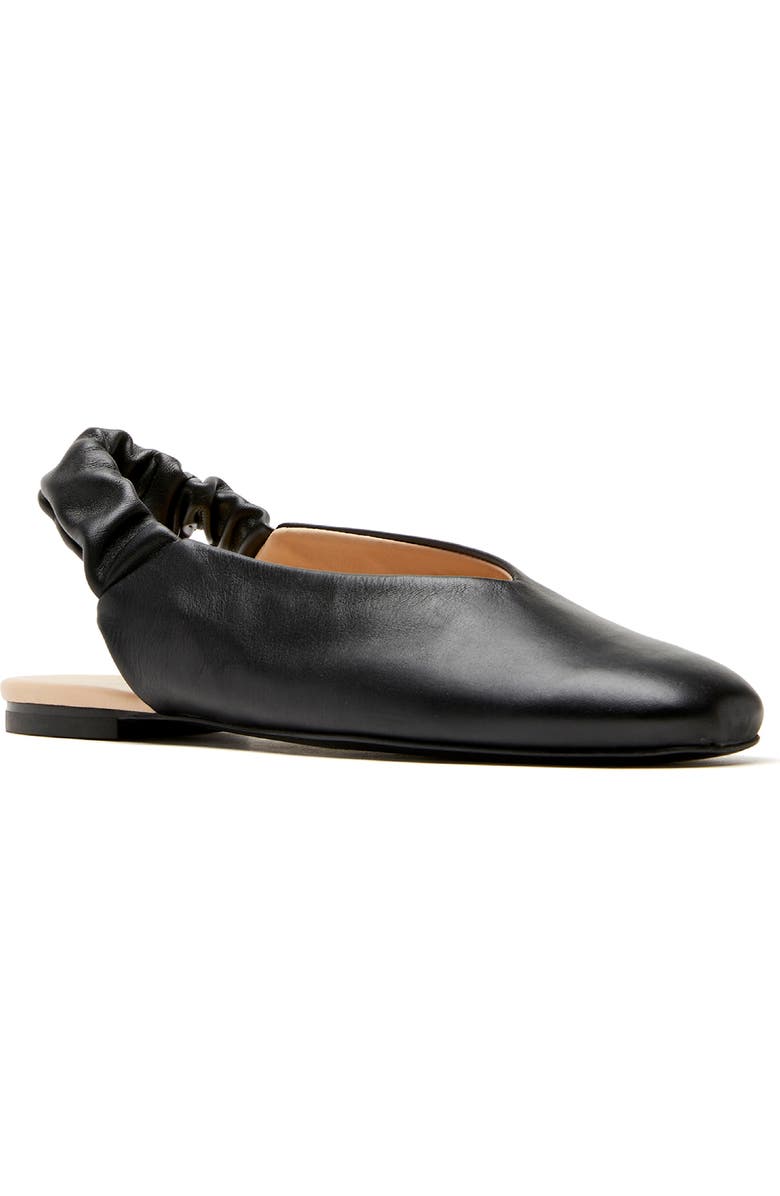 La Canadienne Glenn City Dry<sup>™</sup> Waterproof Slingback Flat, Main, color, Black Leather