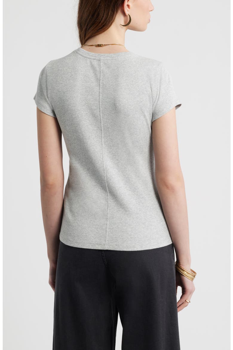 Tuckable Rib Baby Tee, Alternate, color, GREY HEATHER