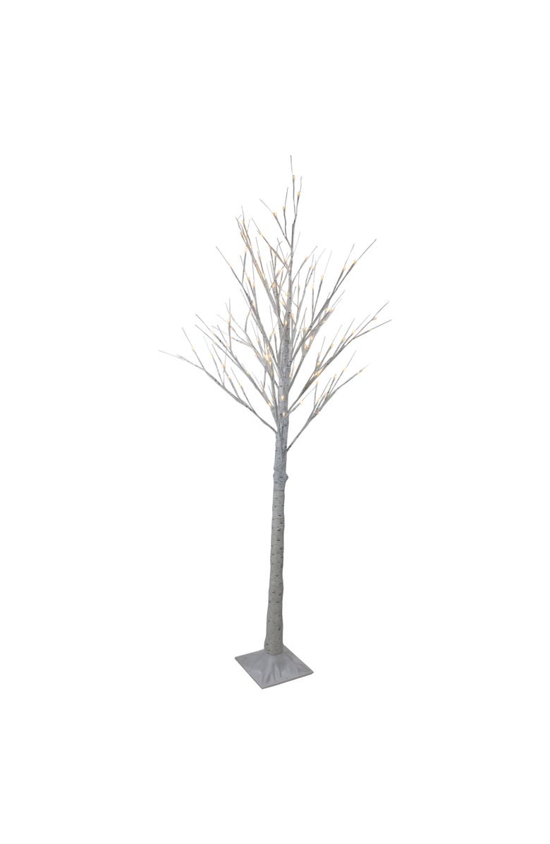 Northlight LED Lighted Christmas Birch Twig Tree Outdoor Decoration - 6' - Warm White Lights, Alternate, color, 