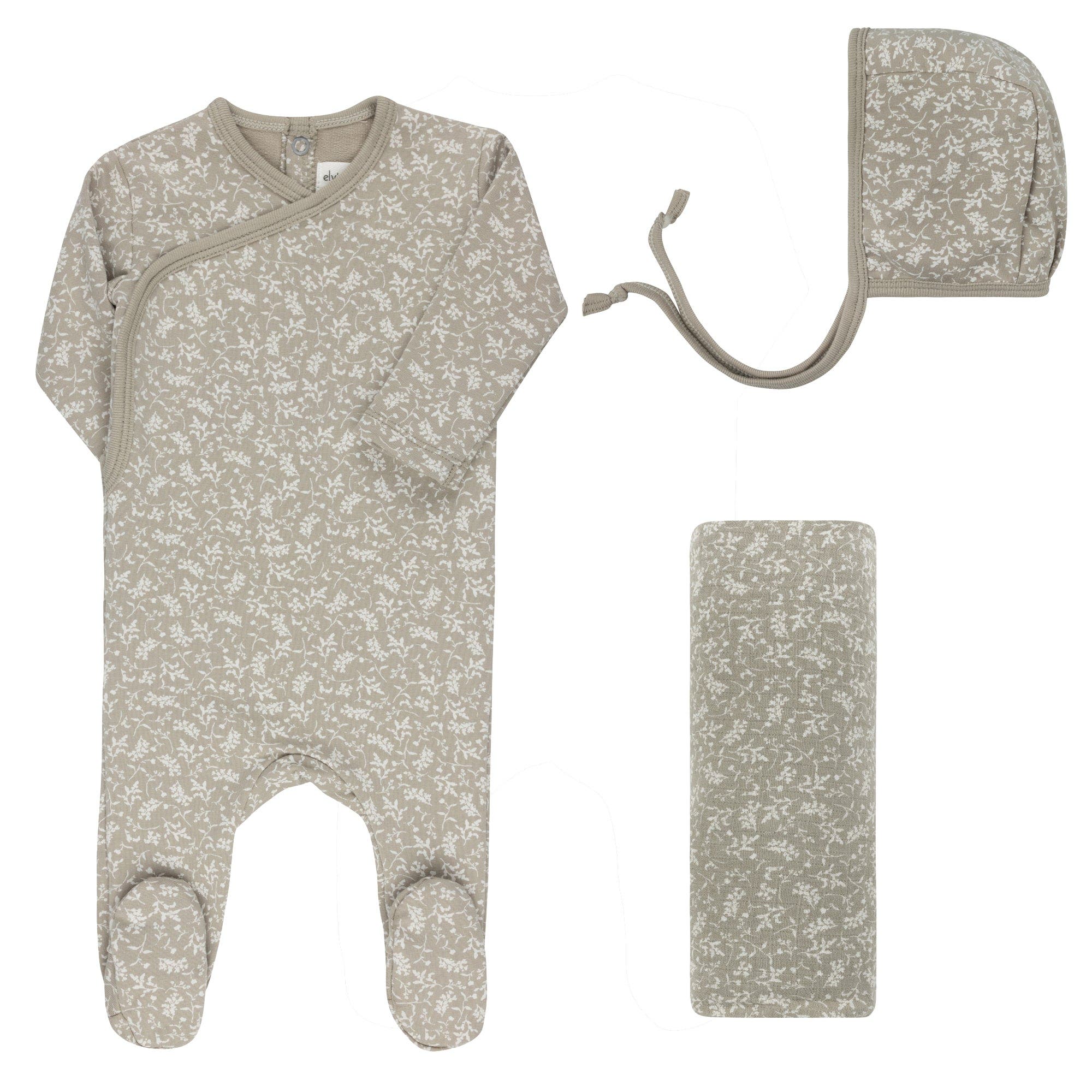 Ely's & Co. Modal French Terry Vine Collection - Take Me Home Set in Sage 
