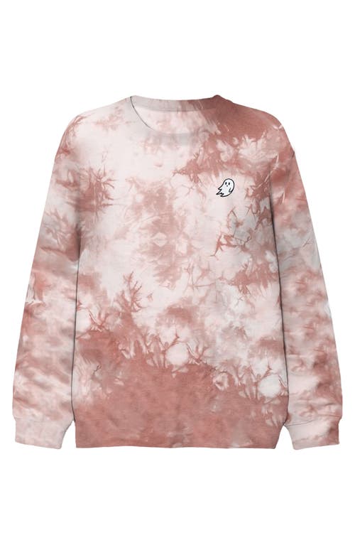 Dalix Ghost Tie Dye Sweatshirt In Tie Dye Copper