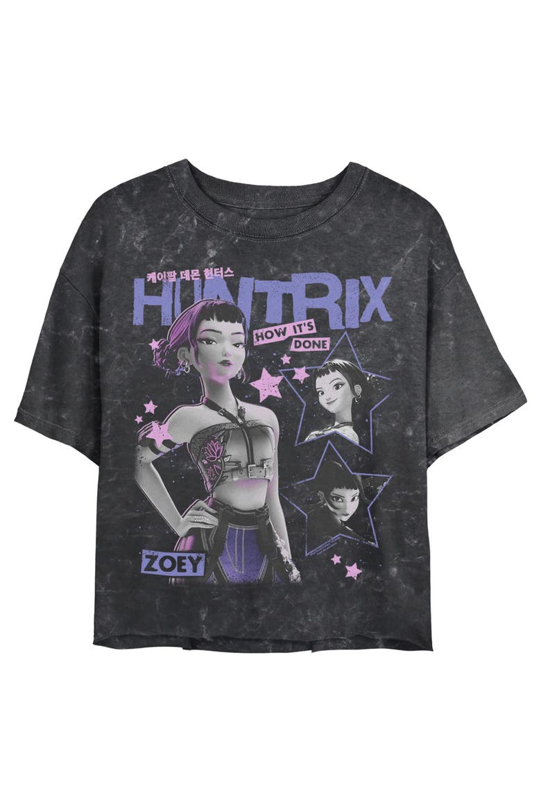 Junior's KPop Demon Hunters Zoey Idol Stars  Graphic T-Shirt, Main, color, Black