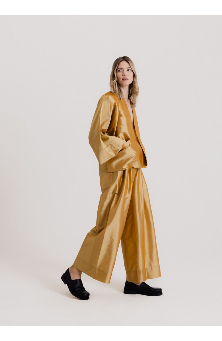 Alas Structured Kimono Jacket, Alternate, color, Gold